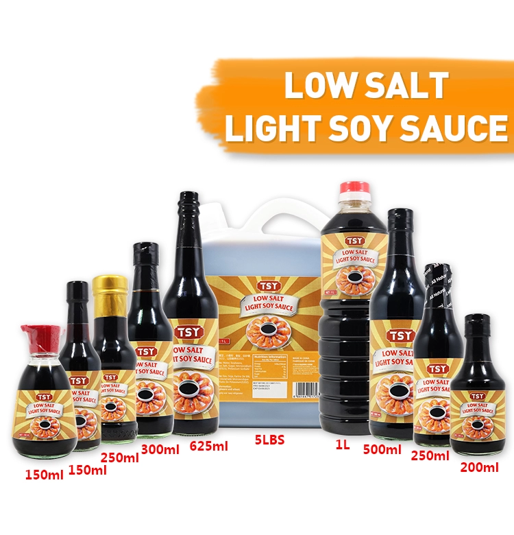 1L plastic bottle low salt soy sauce