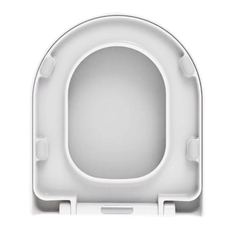 Heavy duty wrap over cubed lavatory seat cover white elongated toilet seat