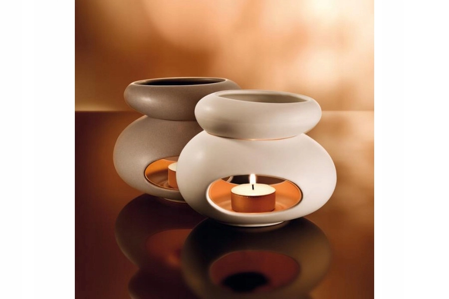 Unique Aromalampa Stones Ceramic Wax Oil Burner For Tealight