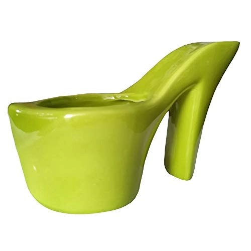 High Heel Design Ceramic Shoe Planters Pot For Succulents Home Decorative