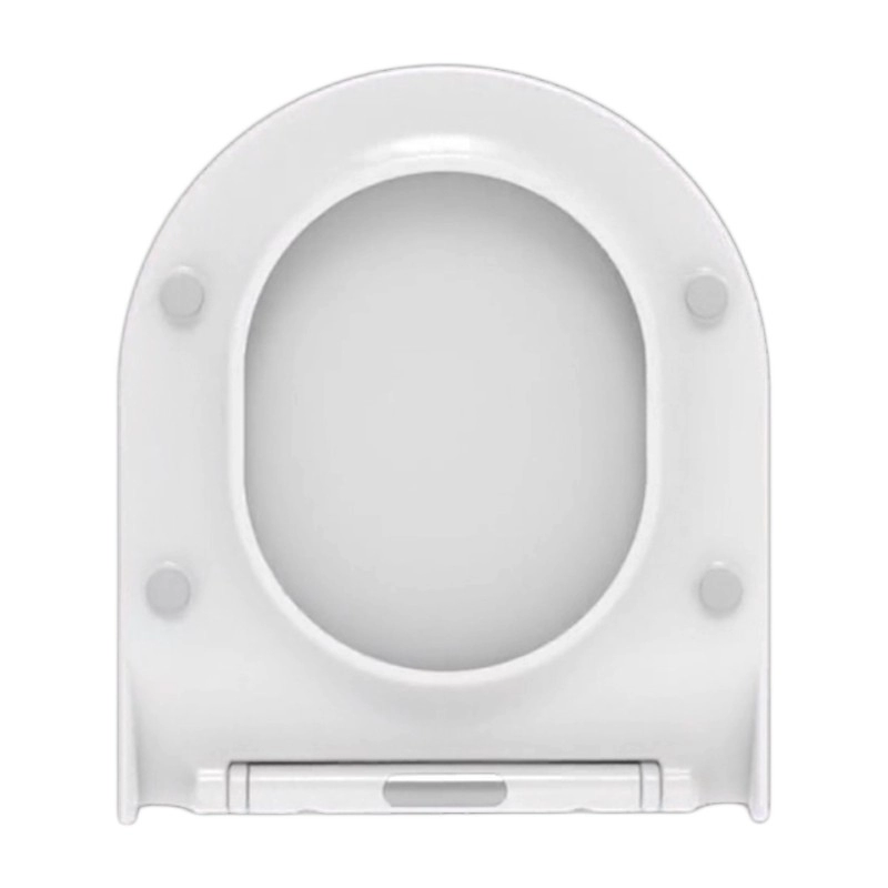 Slim D shape cube type WC lid cover bathroom thermoset toilet seat