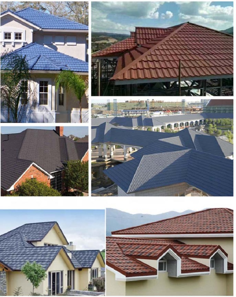Stone Coated Metal Roof Tile Application