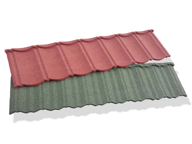New Building Materials Colorful Stone Coated Steel Roofing Tile