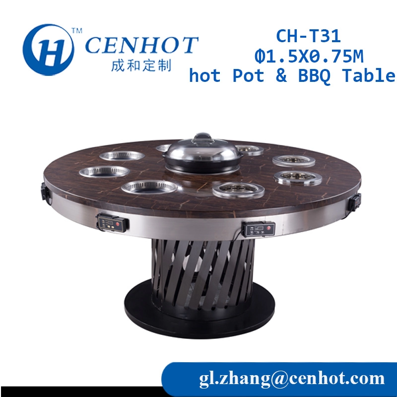 Custom Small Hot Pot And Korean BBQ Table For Sale CH-T31 - CENHOT