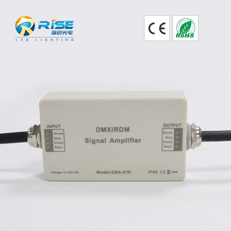 DMX RDM Signal Amplifier For 316SS LED Fountain Light