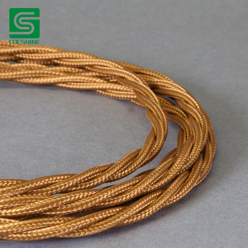 Twisted Fabric Covered Two Cores Cable