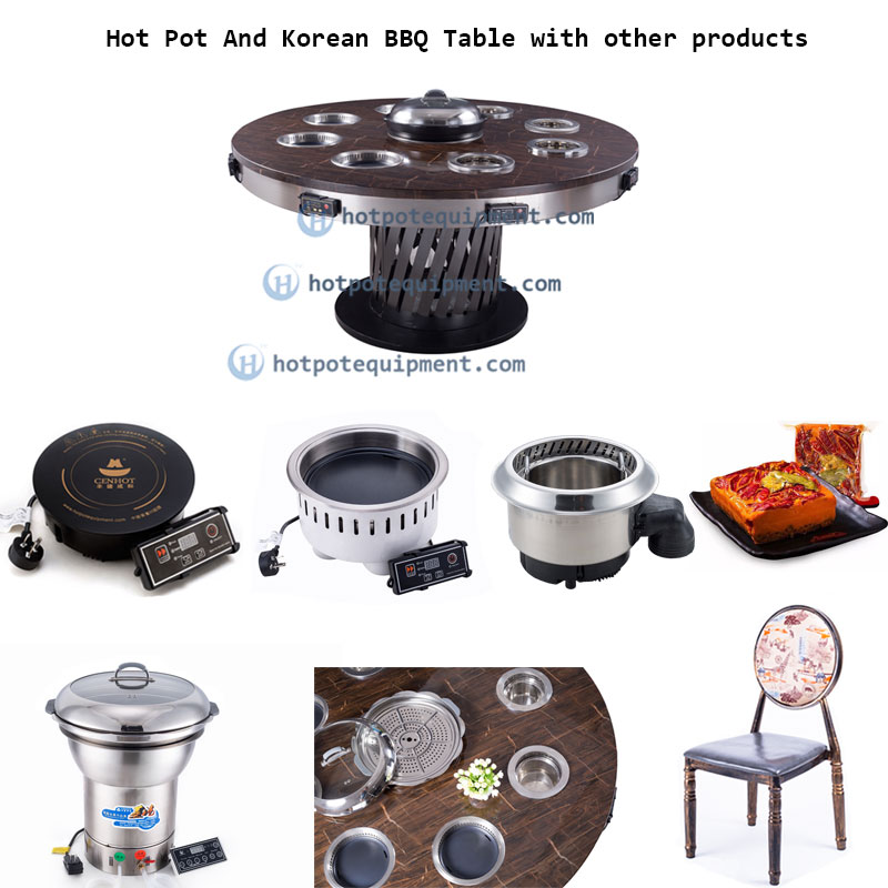 Small Hot Pot And Korean BBQ Table with other products - cenhot