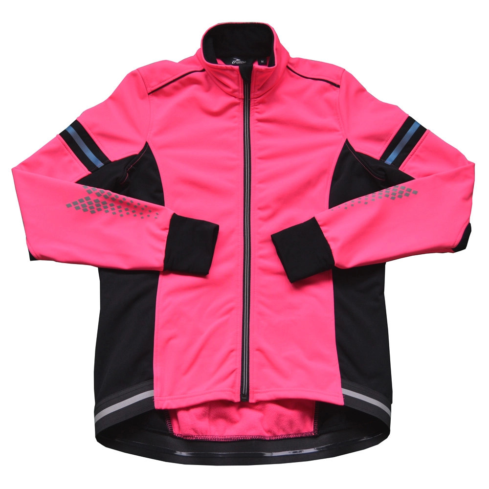 Women Racing Windproof Reflective Softshell Jacket