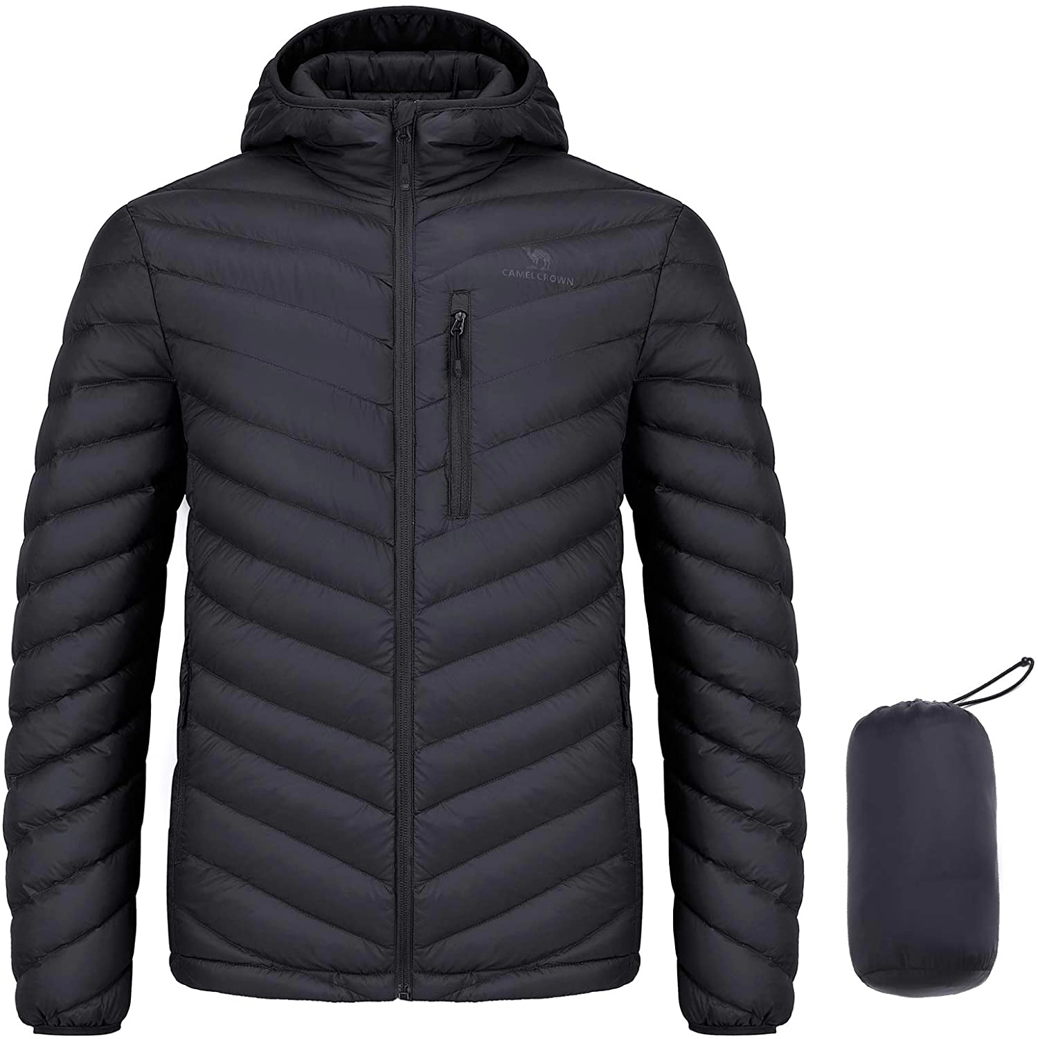 Packable Puffer Coat Lightweight Water-Resistant Outerwear for Unisex