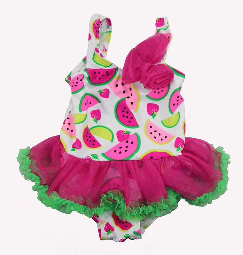 Cute Watermelon Skirted Baby Girls One Piece Swimwear