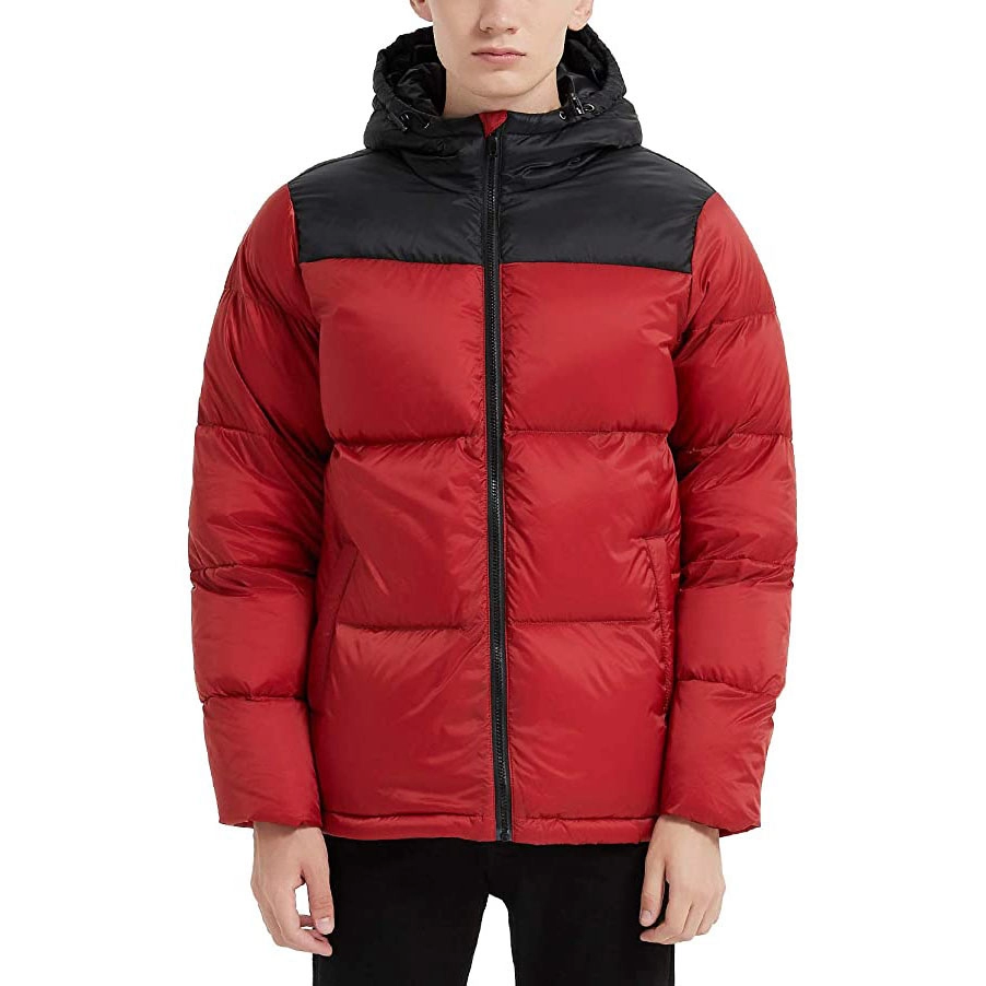 Men's Hooded Down Puffer Jacket Lightweight Waterproof Winter Packable Coat