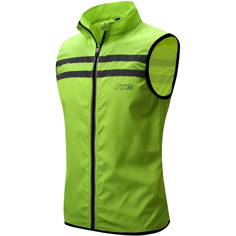 Men&Women Safety Running Cycling Vest Sleeveless Windbreaker vests- Windproof and Reflective