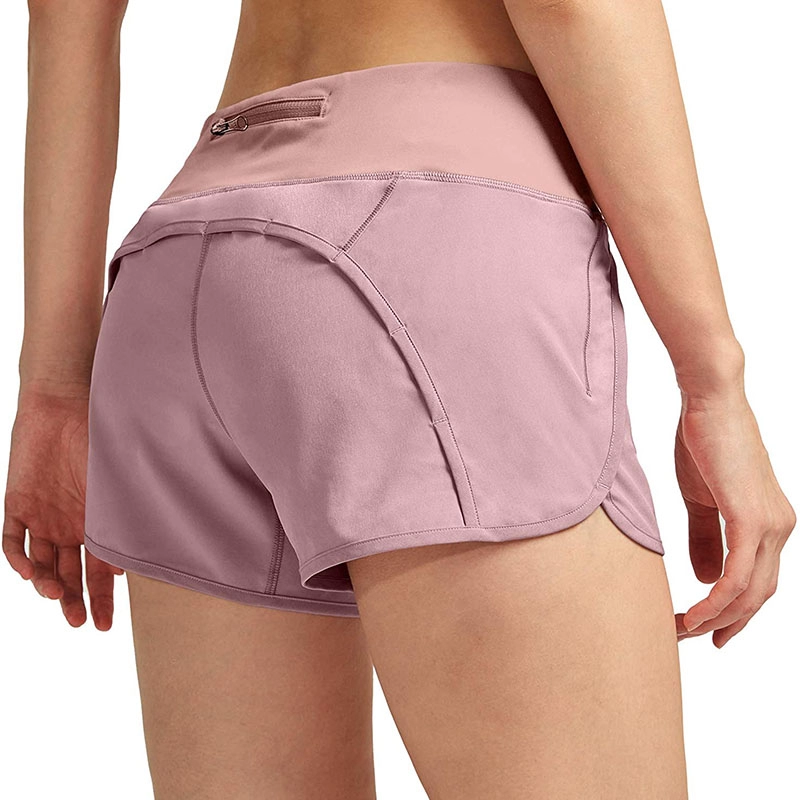 Women's Running Shorts with Mesh Liner 3" Workout Athletic Shorts for Women with Phone Pockets