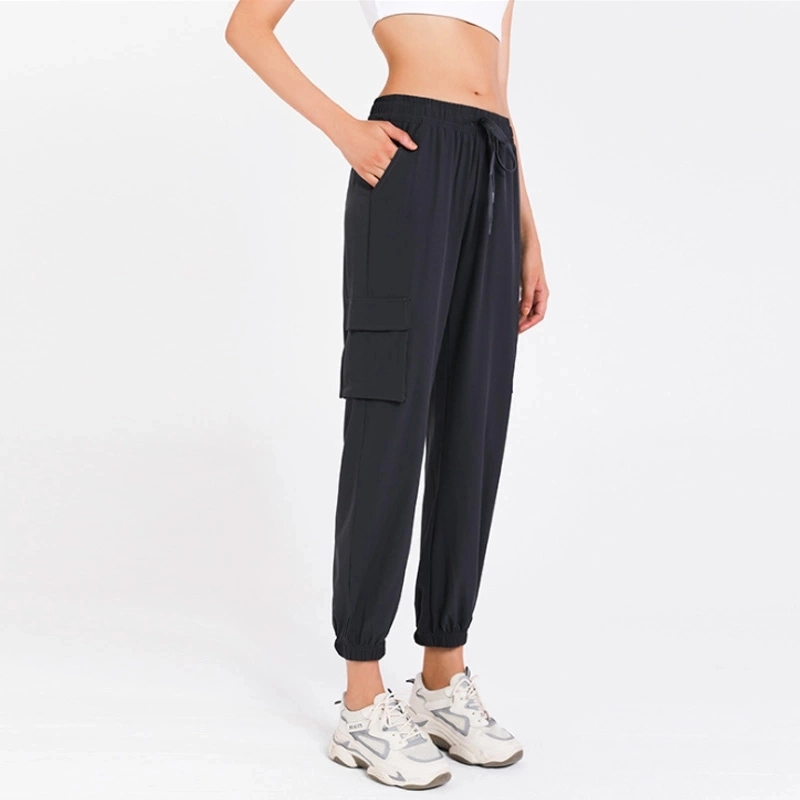 Four ways elastic quick dry yoga pants women fitness sweatpants