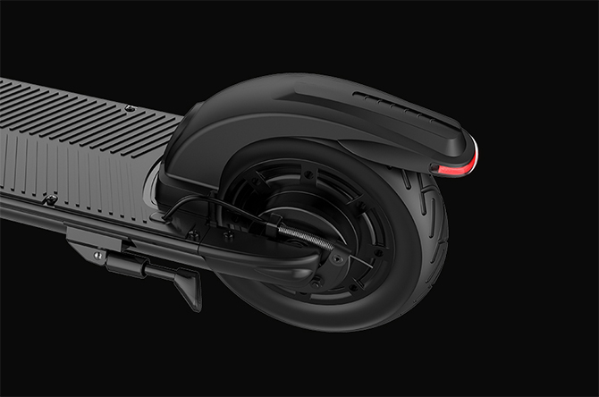 electric sharing scooter with dual braking system 