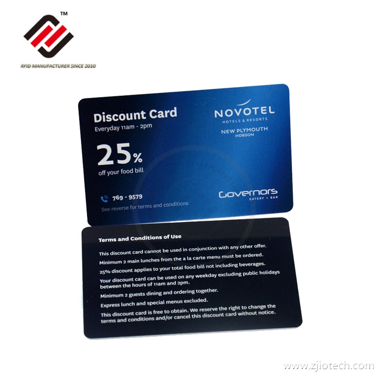 Printed CR80 UHF RFID PVC Cards