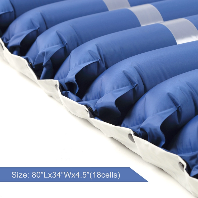Alternating pressure anti-bedsore tubular inflatable medical hospital bed air mattress