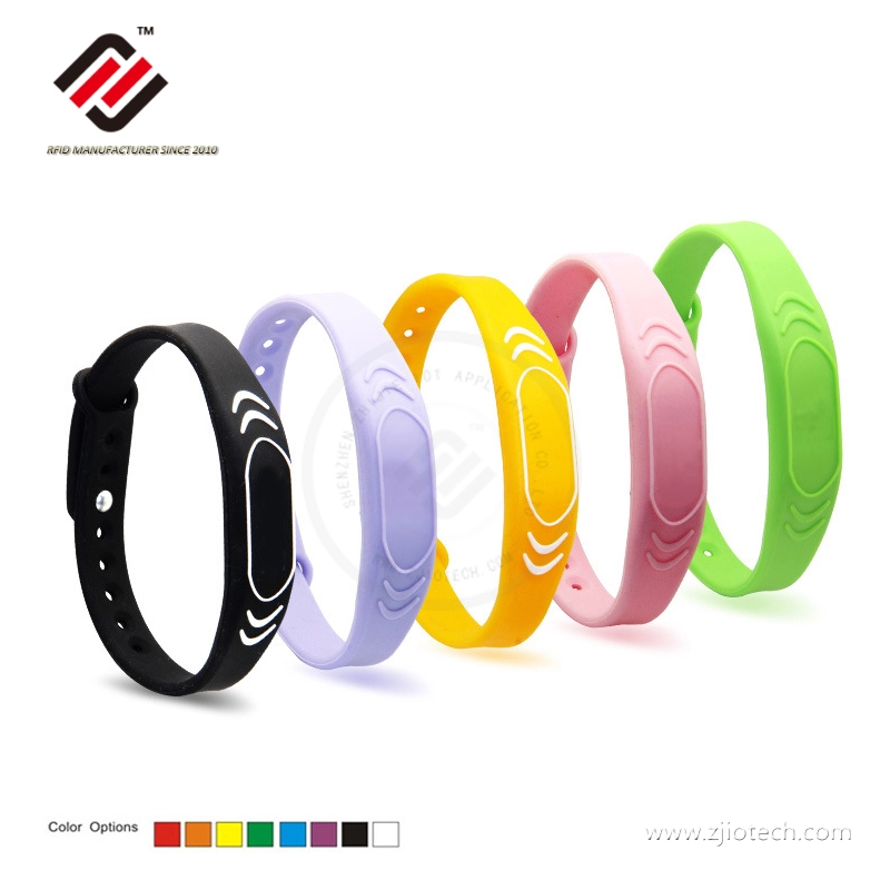 Printable Silicone 13.56MHz NTAG213 NFC Wristband Waterproof