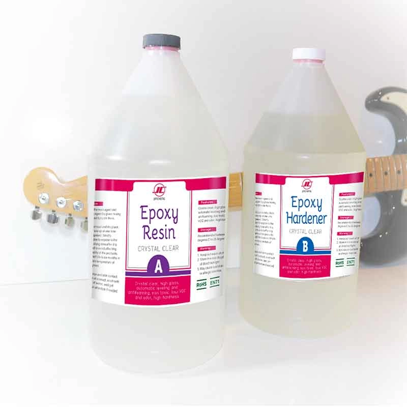 2 Gallon Kit JINCHENG Crystal Clear Premium Epoxy Resin For Artists - (1:1 Formula)