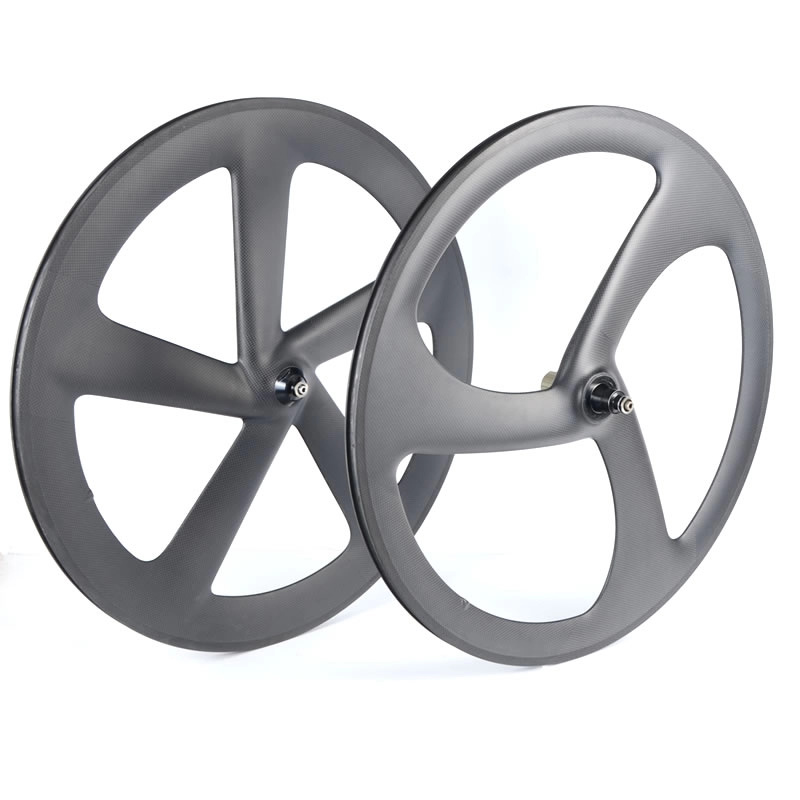 65mm Depth Five spoke carbon wheels clincher carbon wheels