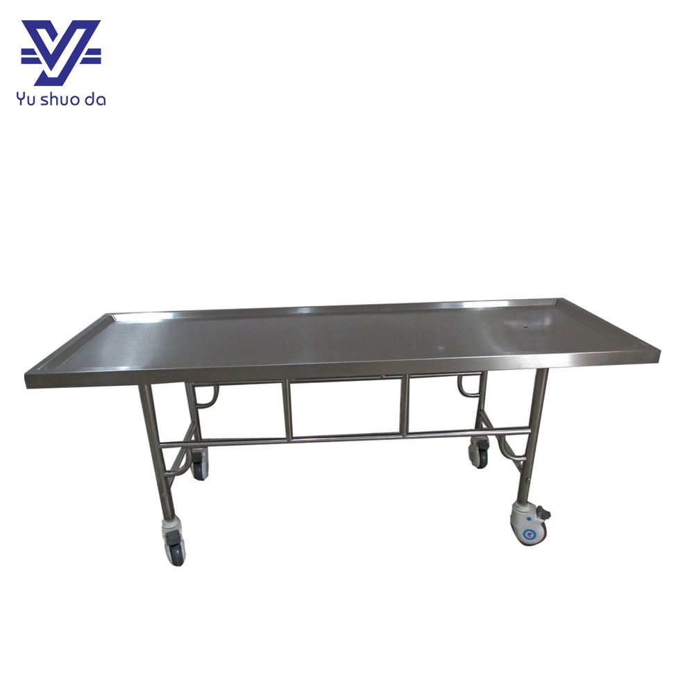 Embalming table mortuary trolley with cover