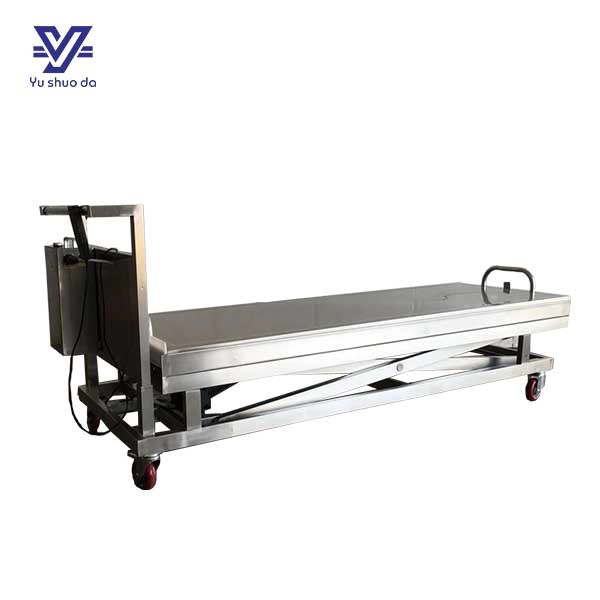 Electric system stainless steel mortuary lift