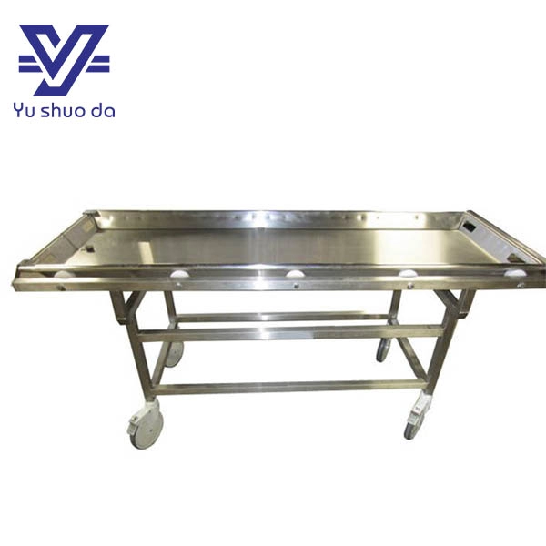 Washing table mortuary stainless steel morgue stretcher