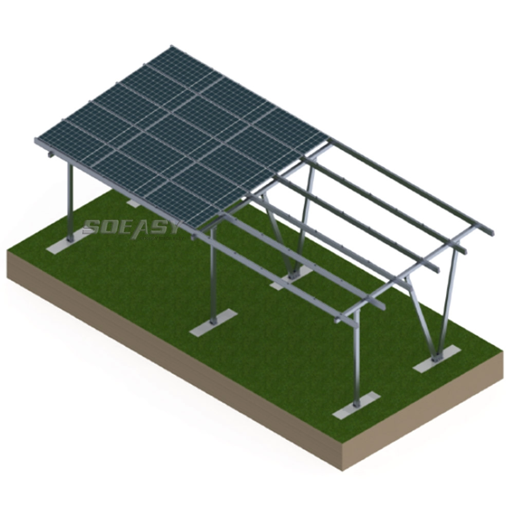 Non-Waterproof Aluminum Solar Mounting Carport