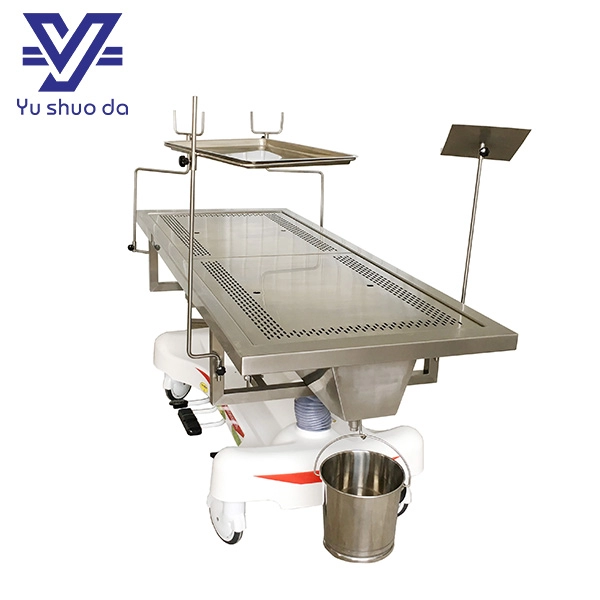 Hydraulic  funeral equipement adjustable embalming table