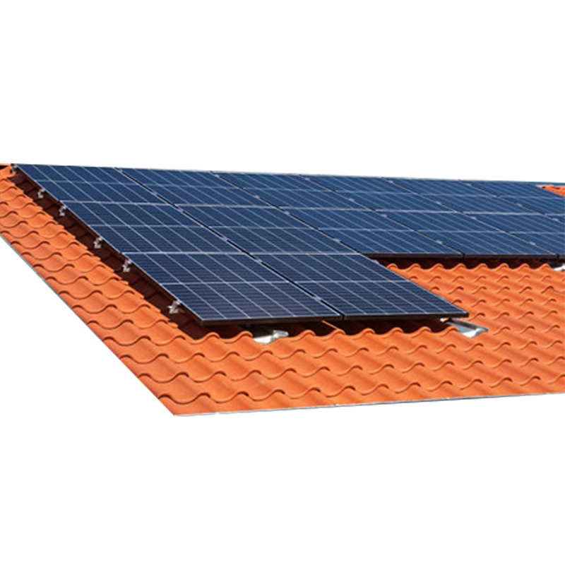 residential pv solar tile rooftop mounting structure