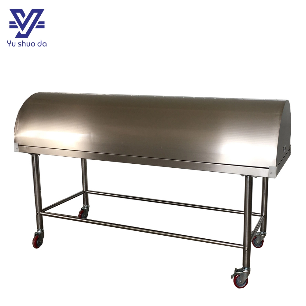 Embalming table mortuary trolley with cover
