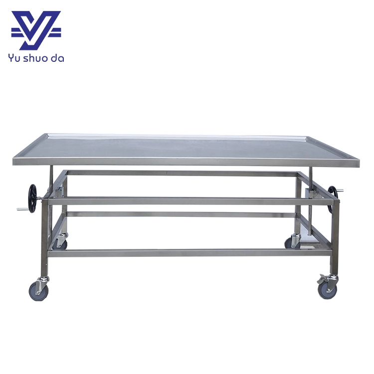 Stainless steel 304 autopsy mobile table