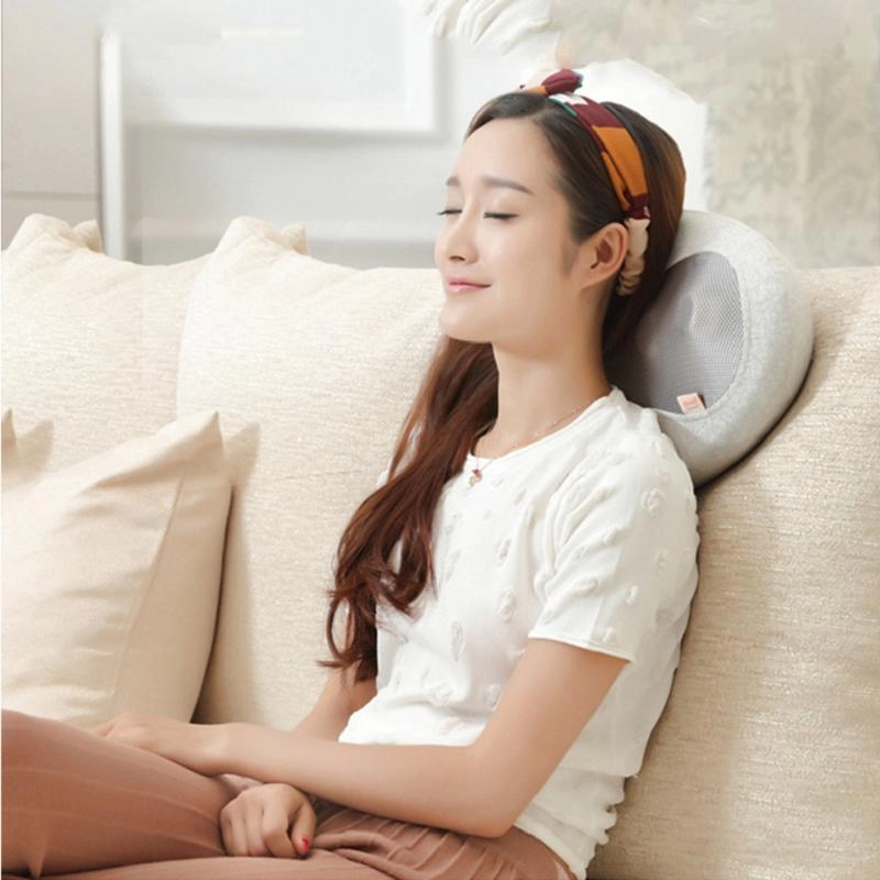 Multi Functional Vibrating Neck and Shoulder Shiatsu Massage Pillow with Heat