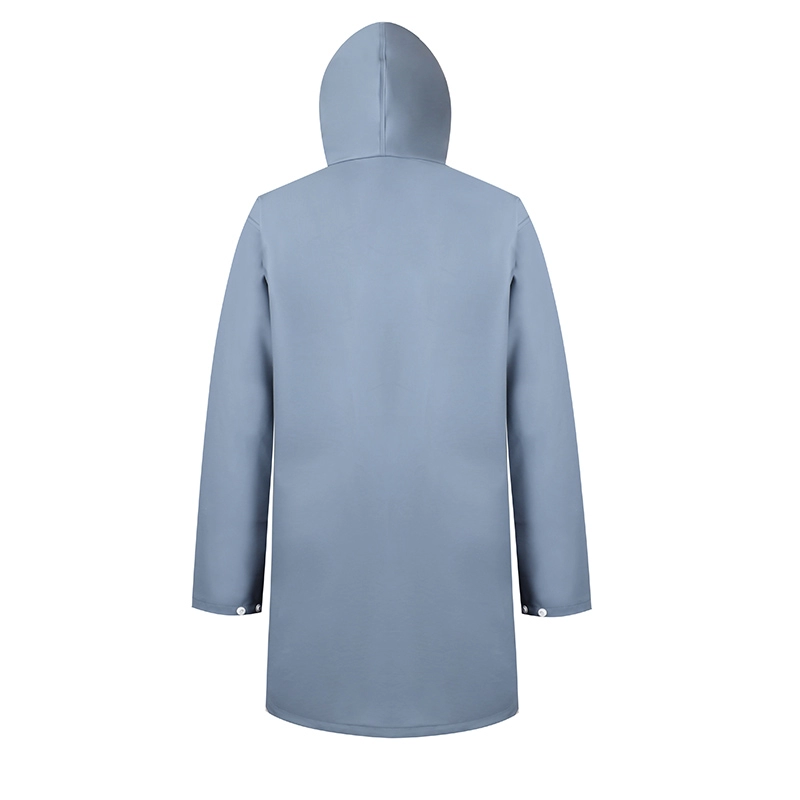 Long Style Ladies' Waterproof Breathable PU Rainwear