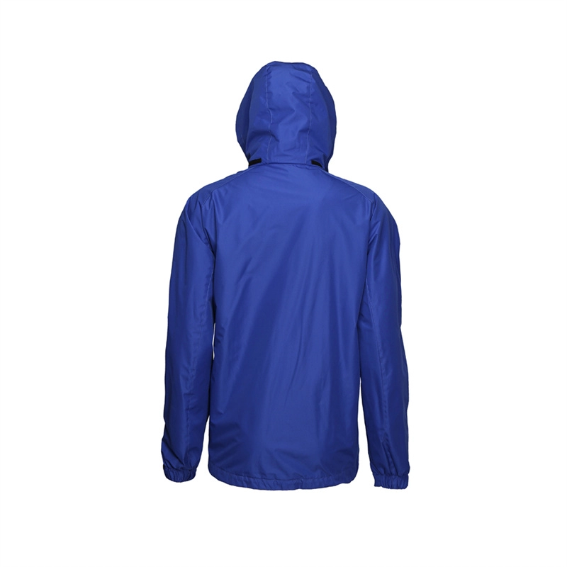 Men's Blue Hooded Mesh Lined Windstopper Jacket