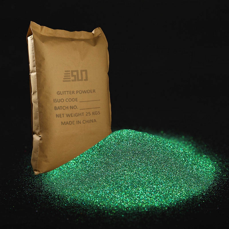 Competitive hologram green hexagon glitter powder