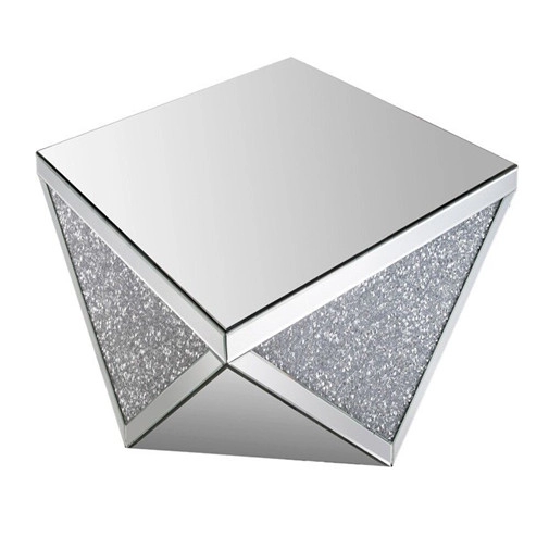 Wholesale Luxury Crushed Diamond Square Mirrored Coffee Table