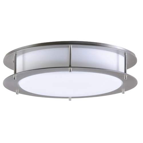 Satin nickel round ceiling light