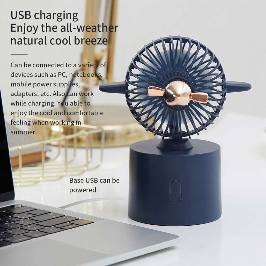 Small USB Electric Stroller Mini Fan