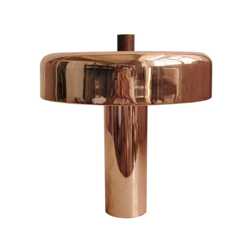 Copper small modern bedside table lamp