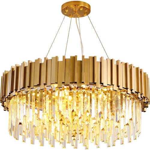 Modern gold crystal chandelier