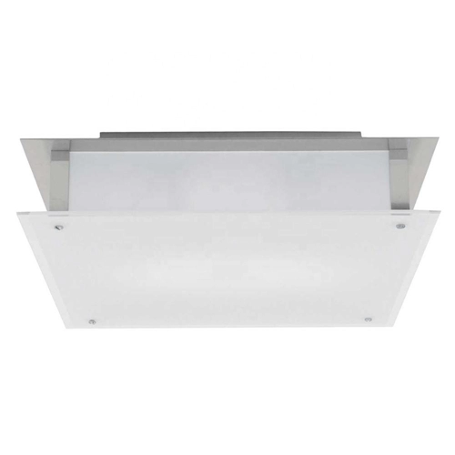 Square frosted glass ceiling light fixture