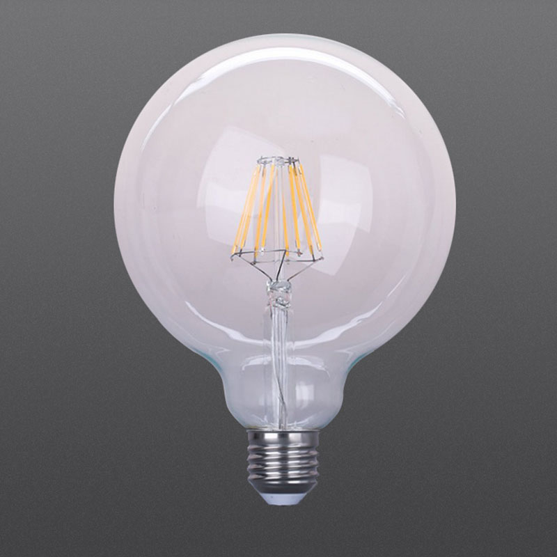LED filament bulb G125 8W