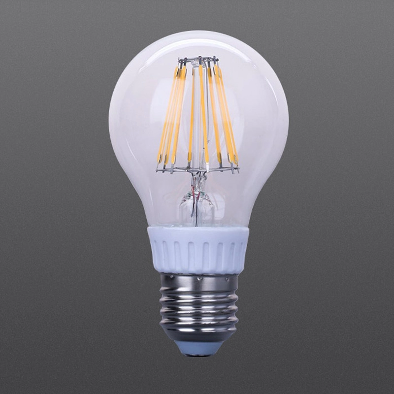 Colorful glass LED filament dimmable bulbs 4W 6W 8W