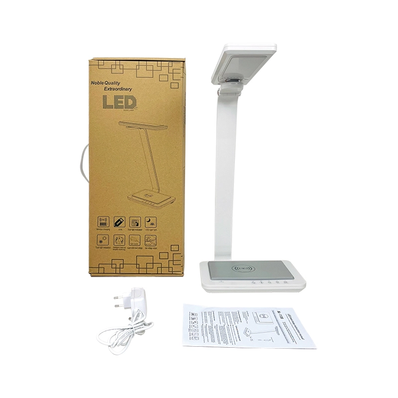 stepless dimming wireless charing led desk lamp