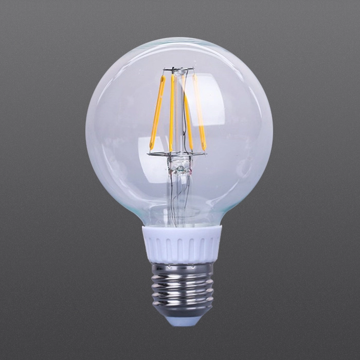 LED filament dimmable bulbs G80 Clear color