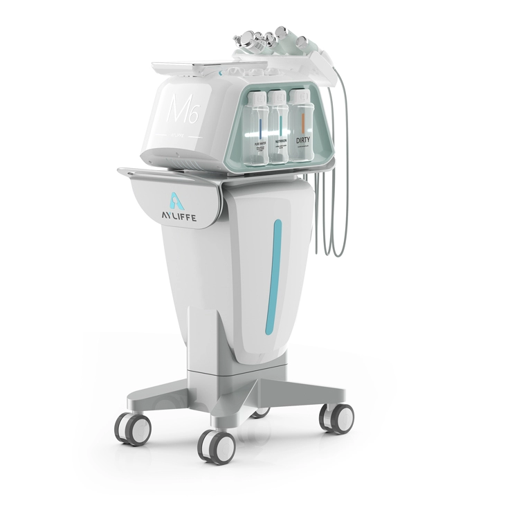 Beauty Salon Skin Care Machine 6 in 1 Facial Radio Frequency Water Dermabrasion Ultrasound Facial Equipment