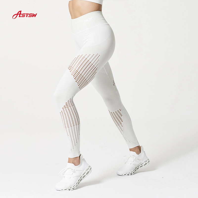 Hollow-out  Seamless Leggings For Women