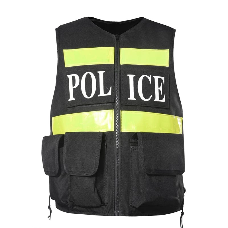600D polyester reflective police tactical vest