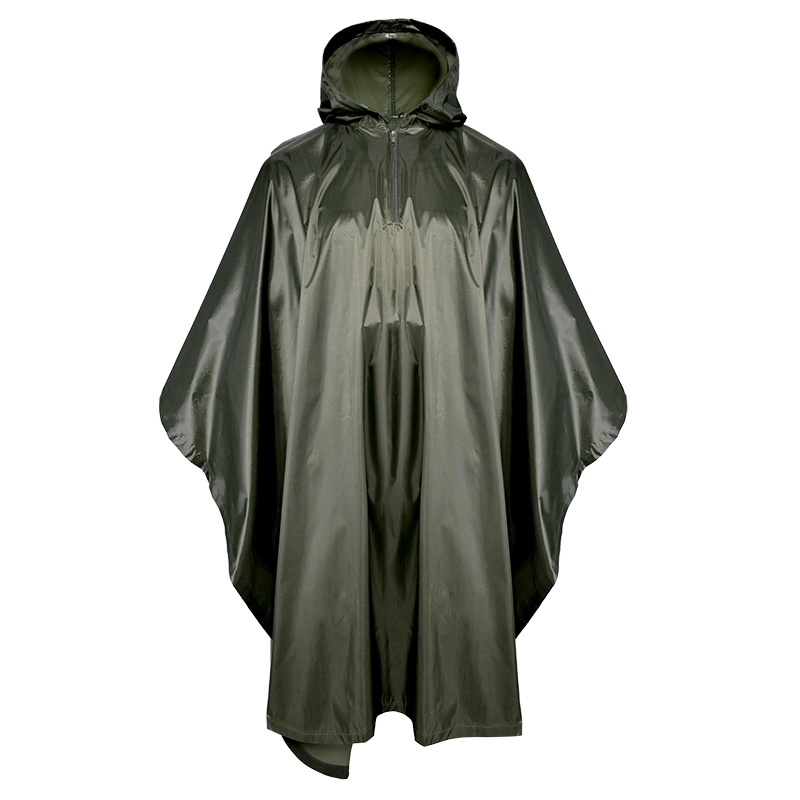 Waterproof coating army military raincoat poncho